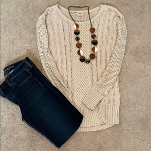 Beige Knit Sweater